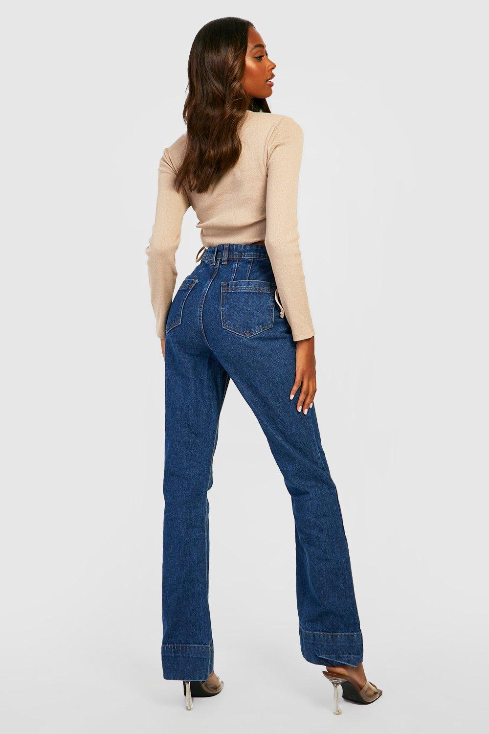 Jeans con gamba ampia shop